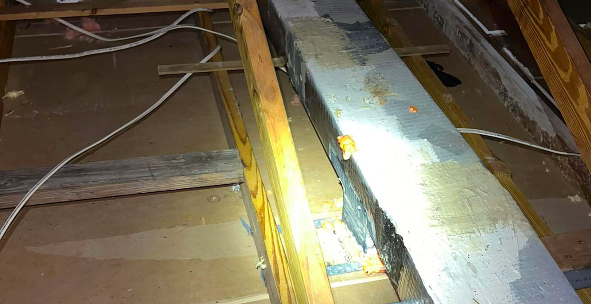 Attic Insulation Installers before new insulation is added